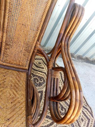 Sillón Bambú, ratán, mimbre, Enmanuelle