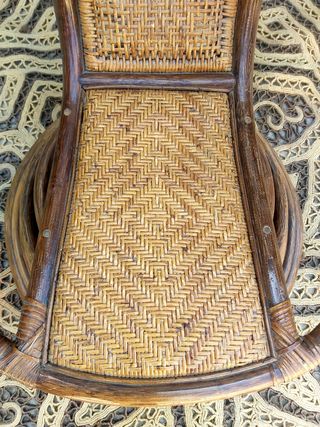 Sillón Bambú, ratán, mimbre, Enmanuelle