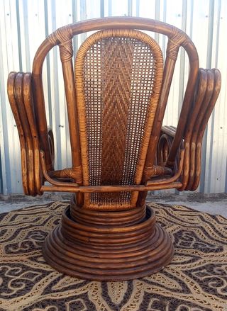 Sillón Bambú, ratán, mimbre, Enmanuelle