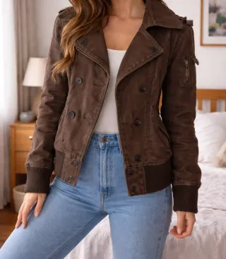 Cazadora estilo militar