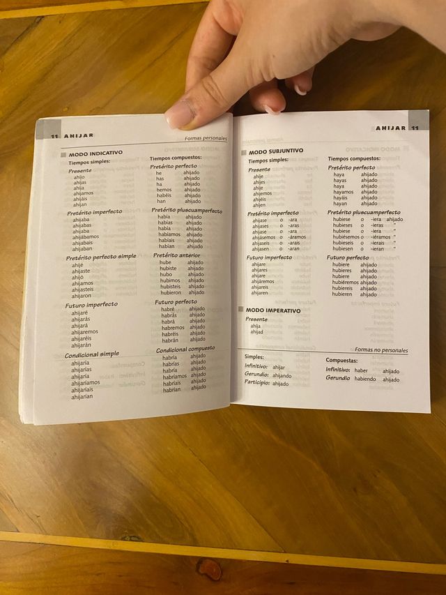 Los verbos castellanos conjugados