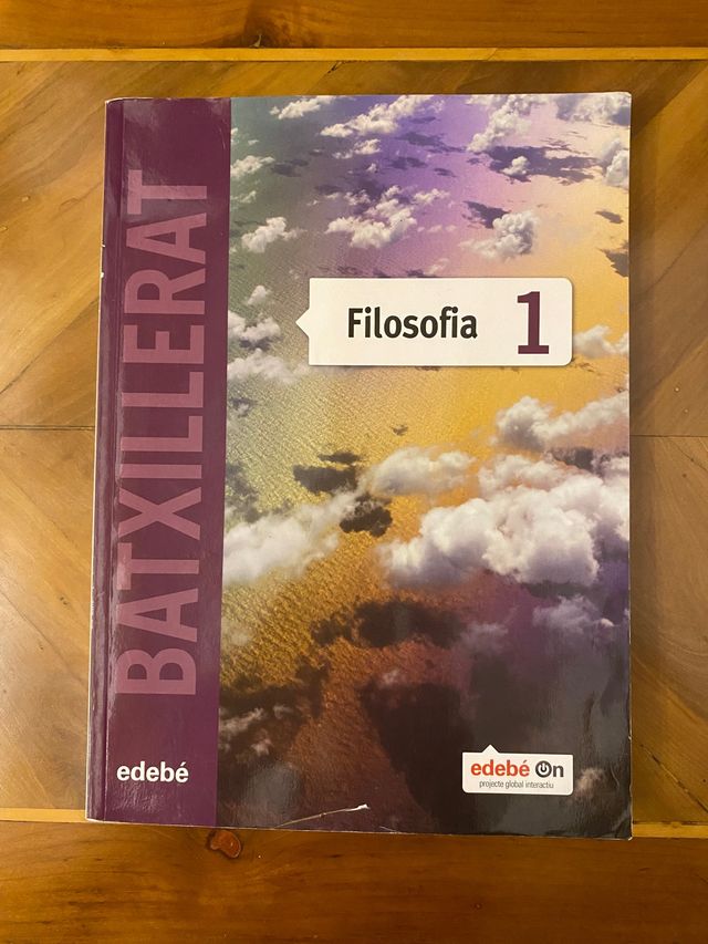 Filosofia 1 Batxillerat (editorial edebé)