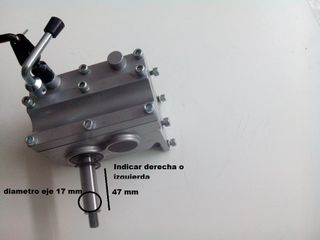 Reductora, motor silla de ruedas