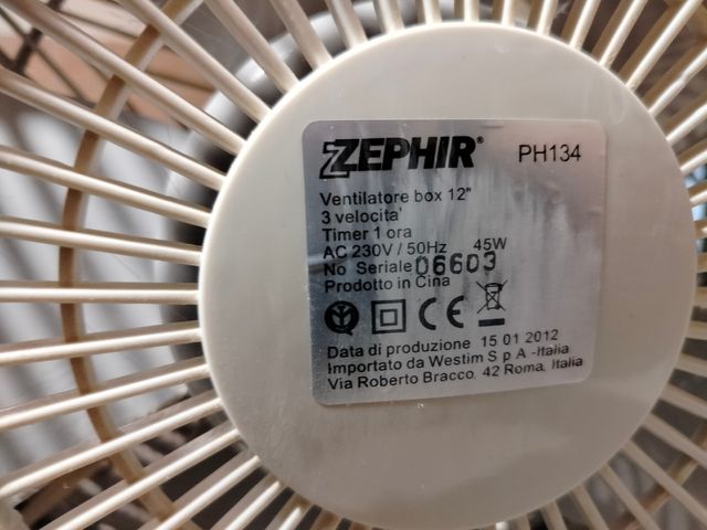 Ventilatore rotante Zephir