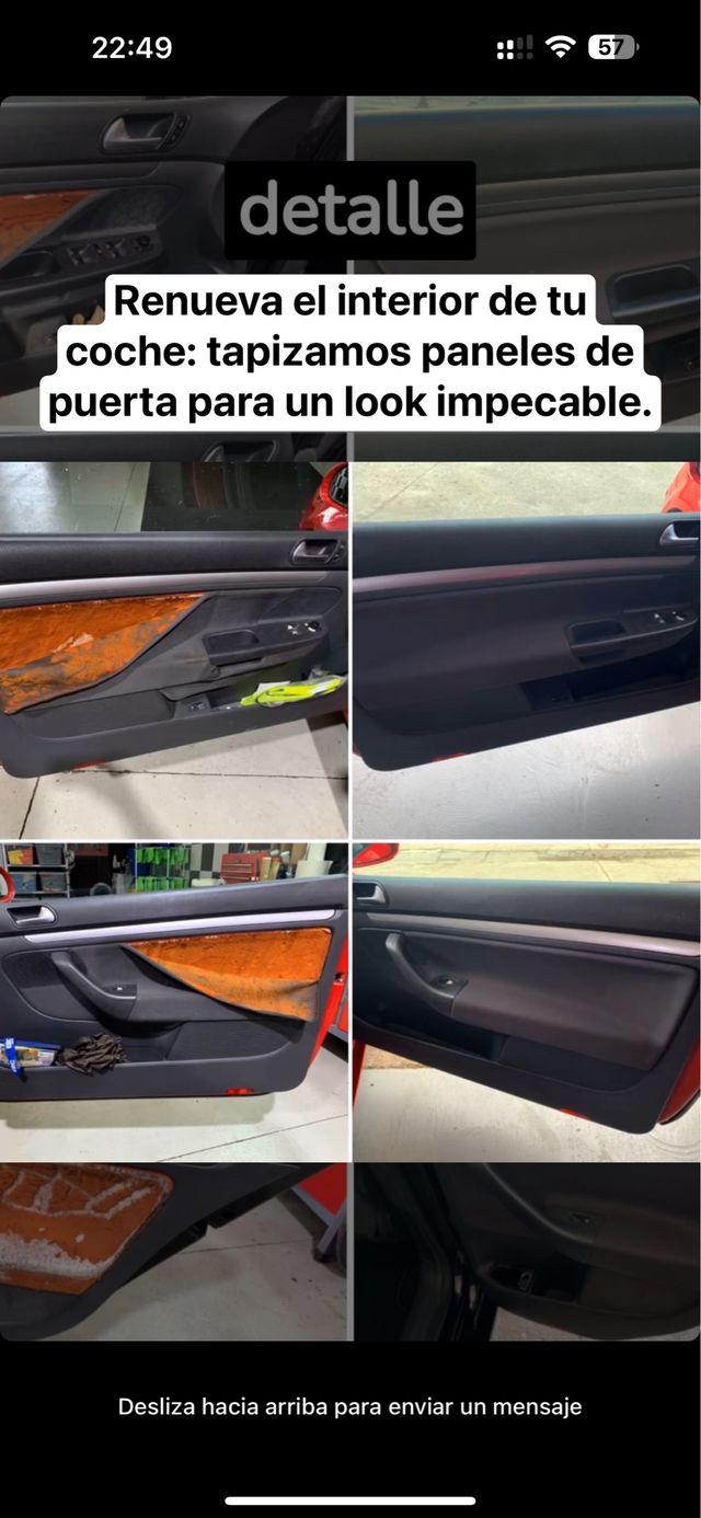 tapizado de techo y puerta de coche 