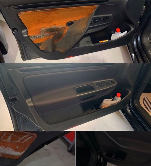 tapizado de techo y puerta de coche 