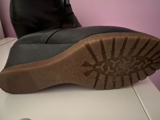 Botas cuña piel 40. como nuevas