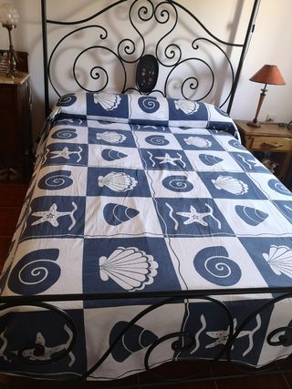 Cama con dosel 150 cm