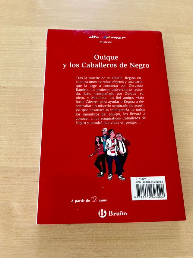 Quique y los caballeros de negro. ed. Bruño