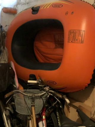 canotto grande 180 cm gia gonfio piu remi