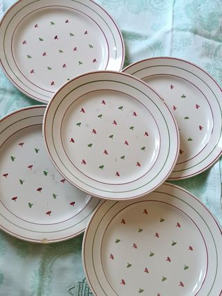 Juego de 5 platos Luneville KG blandine