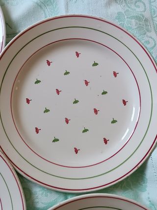 Juego de 5 platos Luneville KG blandine