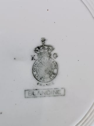 Juego de 5 platos Luneville KG blandine