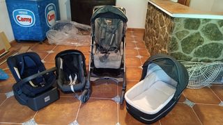 Carrito inglesina+2 sillas coche+regalos