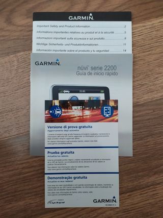
GPS Garmin Nuvi serie 2200