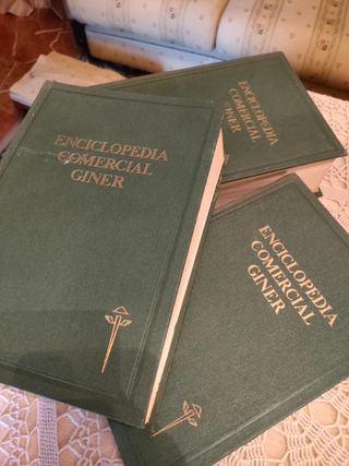 L 3 TOMOS ENCICLOPEDIA COMERCIAL GINER. año 1960