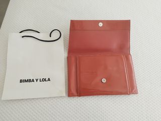Cartera salmón charol Bimba y Lola