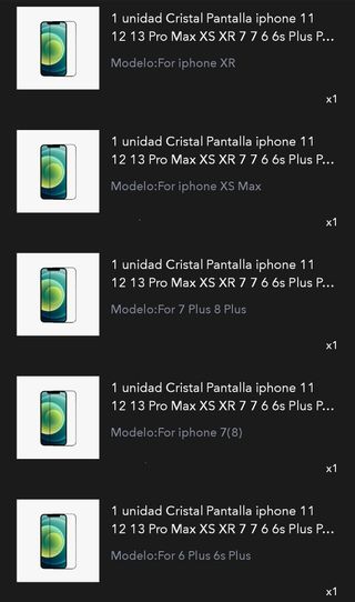 Cristal templado para iphone, nuevo