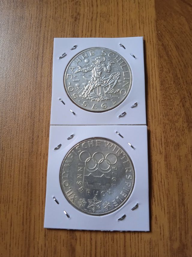 Pareja de monedas de Austria.(Plata)