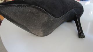 Zapatos de tacón ante negro talla 36