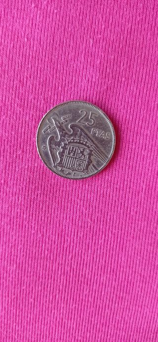 Monedas 25 pesetas+ 5 pesetas