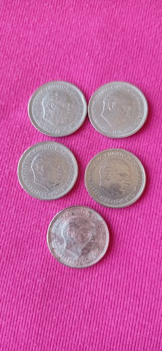 Monedas 25 pesetas+ 5 pesetas