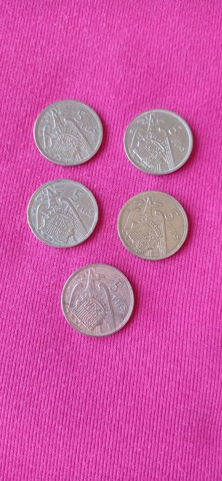 Monedas 25 pesetas+ 5 pesetas