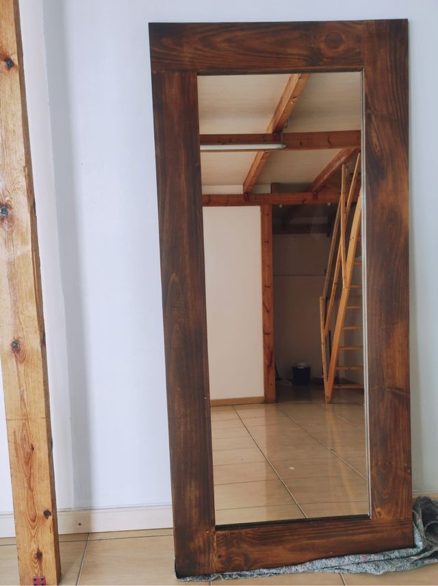 GRANDE SPECCHIO IN LEGNO