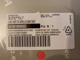 Junta cubierta embrague Aprilia 125 AF1 SINT nueva