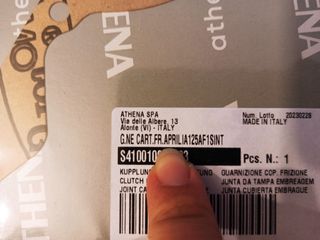 Junta cubierta embrague Aprilia 125 AF1 SINT nueva