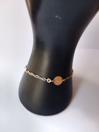 Pulsera eslabón oro 18k especial comunión 
