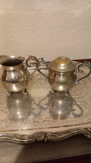 Juego de té de plata 5 piezas