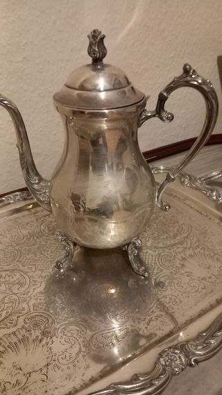 Juego de té de plata 5 piezas