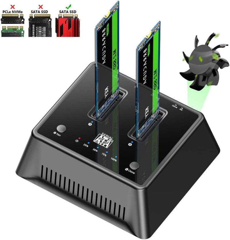 Adaptador estación de acoplamiento de clones