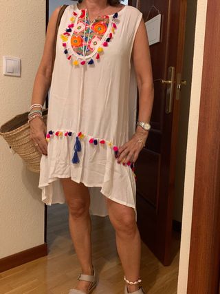 Vestido playero etnico