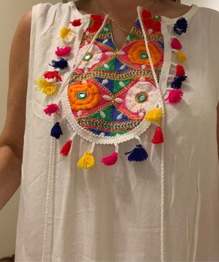 Vestido playero etnico