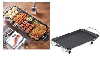 Griglia Elettrica Antiaderente 2000W Barbecue da T