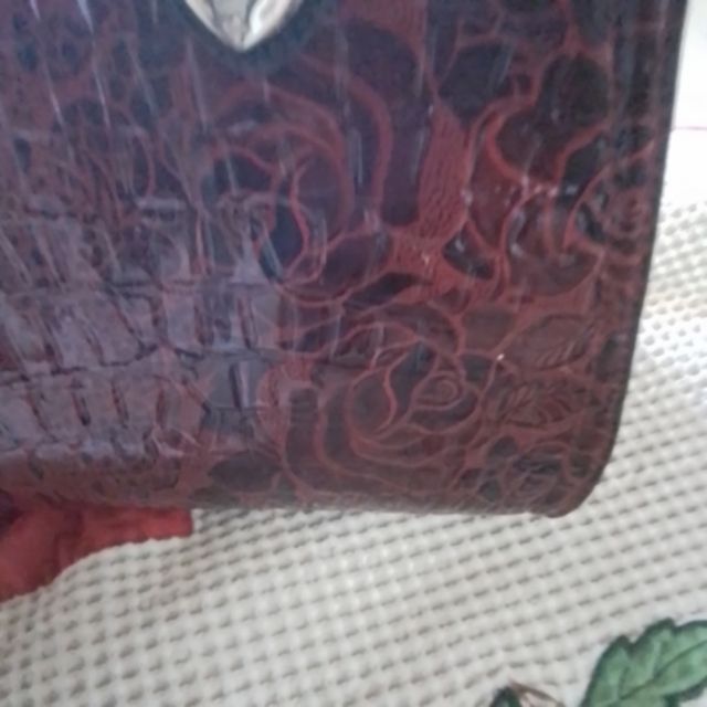 Borsa bauletto vernice rossa e nera