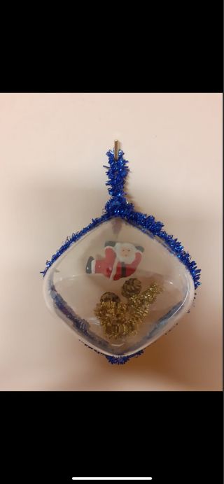 Palla natalizia fatta a  mano