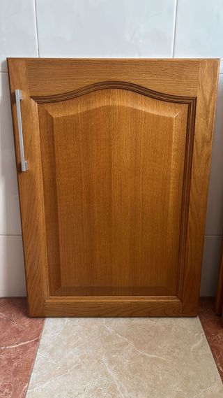 Puertas frontales cocina color madera