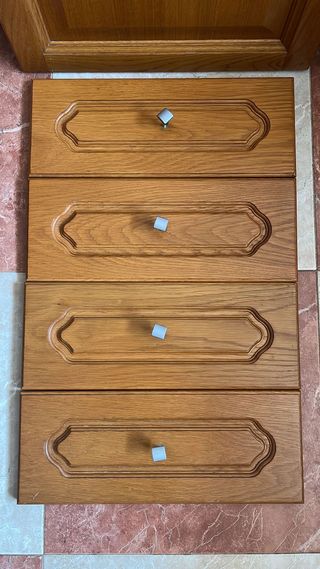 Puertas frontales cocina color madera