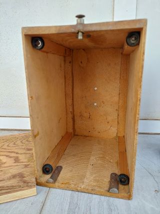 Funda antigua de maquina de coser portatil años 40