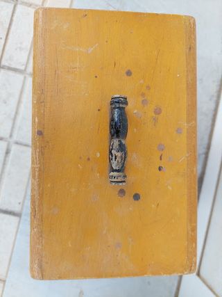 Funda antigua de maquina de coser portatil años 40