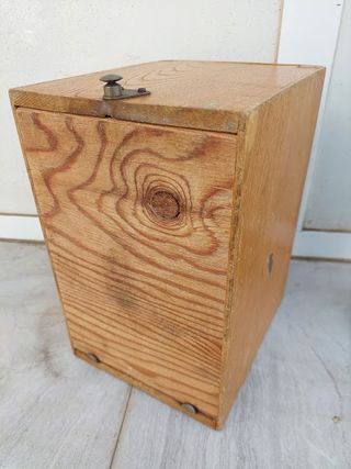 Funda antigua de maquina de coser portatil años 40