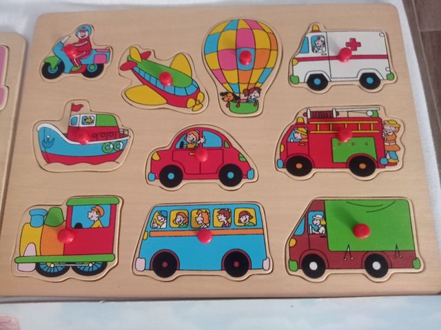 Lote de 4 puzzles de madera