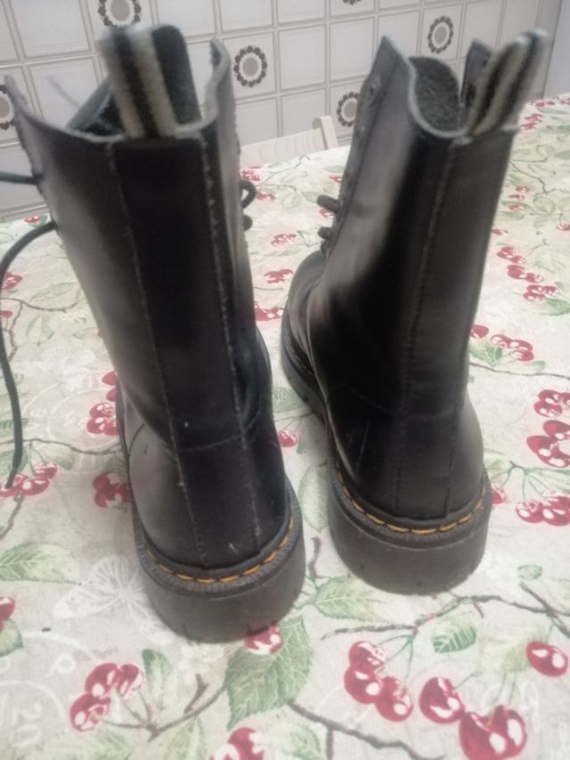 botas de vestir de militar de cuero