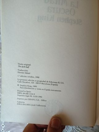La mitad oscura, de Stephen King