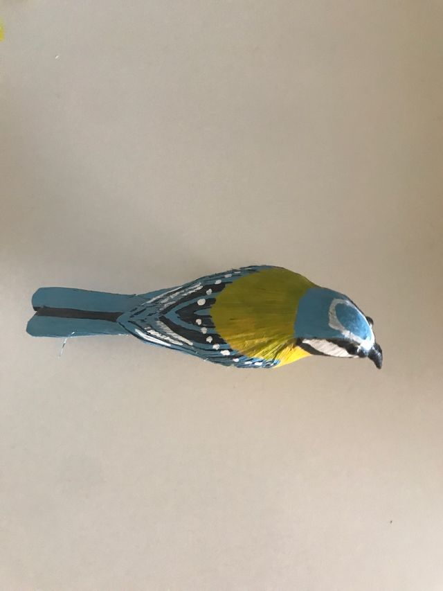 pajaro hecho a mano