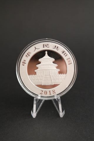 🇨🇳 Moneda onza de plata Panda 2018 China Yuan