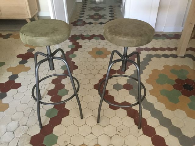 Taburetes retro estilo industrial